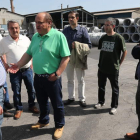 Integrantes de la candidatura de PeC en su visita a Roldán.