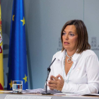 La portavoz de la Junta, Milagros Marcos. R. GARCÍA
