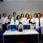 El equipo multidisciplinar que trabaja en el Hospital de León para luchar contra el cáncer de pulmón.