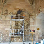 Trabajos realizados para la restauración de la obra de Juan de Juni, en San Marcos. DL