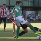 Dani Pevida, uno de los nuevos jugadores del equipo maragato, en el partido contra el Zamora.
