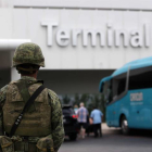 Operación policial en Cancún. ALONSO CUPUL