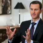 Asad, durante una entrevista con la agencia AFP, en Damasco, el 11 de febrero del 2016.