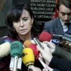 La presidenta del Tribunal Constitucional, Maria Emilia Casas, ayer