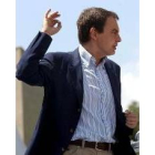 Rodríguez Zapatero, durante su intervención ayer en la Fiesta de la Rosa