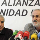 Víctor González y Matías Llorente anunciaron ayer una manifestación el 25 de febrero.