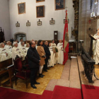 Un momento de la celebración religiosa en la Encina. L. DE LA MATA