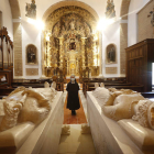 Sor Anuncia, la abadesa del monasterio de Santa Cruz de Sahagún que ha visto cumplir el sueño de la comunidad religiosa con el nuevo panteón. JESÚS F. SALVADORES
