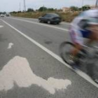 Lugar en el que un ciclista falleció y otros dos resultaron heridos