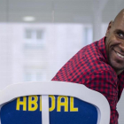 Enric Abidal, retratado para la portada del suplemento Más Deporte, en enero del 2015.