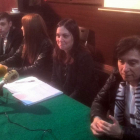 Arias, García, Nieto y Rodríguez, ayer en la rueda de prensa ofrecida en Ponferrada.