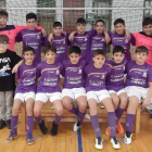 Formación del equipo de La Bañeza FS que milita en la 1.ª División Regional Infantil. DL