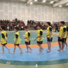 Luchadores infantiles en el corro de Boñar del año pasado.