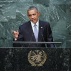 El presidente de EEUU, Barack Obama, se dirige a la Asamblea General de la ONU.