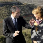 Los presidentes de Valencia y Madrid, durante la visita a la obra