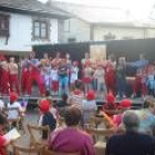 Un momento de la obra de teatro celebrada en la tarde de ayer