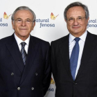 El presidente de Gas Natural, Isidre Fainé, (izquierda) con el consejero delegado, Rafael Villaseca.