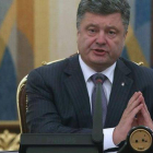 Poroshenko interviene durante la reunión del Consejo de Seguridad Nacional, en Kiev, el 16 de junio.
