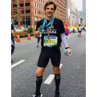 Javier Martínez luce orgulloso su medalla de los seis ‘majors’. DL