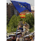 En el acto algunos exhibieron su europeísmo.