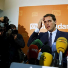 Albert Rivera, en una conferencia en Madrid, el pasado viernes.