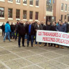 Concentración de trabajadores de Asturleonesa en Oviedo, en fechas pasadas.