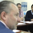 Lino Rodríguez, ayer, en la reunión de Asaja a la que también acudió Donaciano Dujo.
