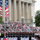 Soldados en la parada militar de Washington.