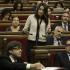 La líder de la formación naranja, Inés Arrimadas, en el Parlament.
