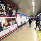 Los carteles promocionales de la campaña «León, gastronomía de moda» están en el Metro de Madrid estos días. RAQUEL P. VIECO
