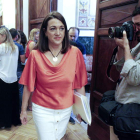 La portavoz del PSOE en el Congreso, Soraya Rodríguez, ayer, en la Cámara baja.