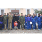 El cuartel de Santocildes acogió ayer el acto de inauguración del taller con los altos mandos del Usac. DL