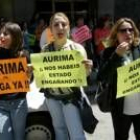 Las trabajadoras de Aurima se han venido manifestando desde el pasado mes de mayo