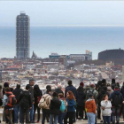 Turistas en el Parque Güell de Barcelona, el domingo pasado