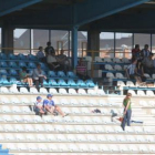 La grada de preferencia de El Toralín presentaba el sábado un aspecto desangelado.