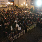 Concentración a favor de las obras de encauzamiento celebrada el pasado 7 de marzo.