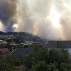 El humo llegó pronto a Aldeadávila de la Ribera. J. M. GARCÍA