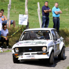 José Luis Graña en uno de los tramos del rally asturiano en el que dejó constancia de su clase.