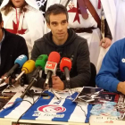 Gallardo, Óscar García y Fernández en la presentación.