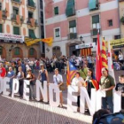 Actos independentistas convocados en el «Fossar de les Moreres» de Barcelona.