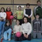 Formación del equipo alevín del Colegio La Granja