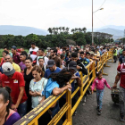 La migración de Venezuela hacia Colombia a través del puente fronterizo Simón Bolivar.