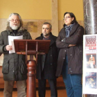 Santos, Beaumont, Palazuelo y De la Torre, en la presentación del Concurso de Teatro Amateur.