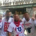 Los cinco miembros de La Manada en Sanfermines.