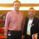 Palazuelo y Tino Rodríguez, ayer, en el Comité.