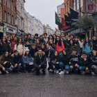 Alumnos y profesores, en Dublín. IES VADINIA