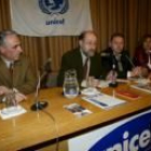 El doctor Fidalgo y su sucesor, Alfredo de Mata _en el centro de la foto_
