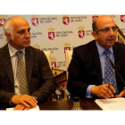 Miguel Ángel del Egido y Francisco Castañón presentaron ayer los proyectos. MARCIANO