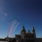 La Patrulla Águila dibuja la bandera de España. J.C. HIDALGO