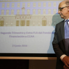 Montoro, durante la rueda de prensa que ofreció ayer. FERNANDO ALVARADO
